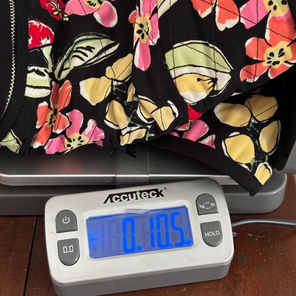 Vtg Requirements‎ Quilted Jacket Large Petite Fruit Floral Hippie Boho Y2K 18284 - Picture 8 of 8